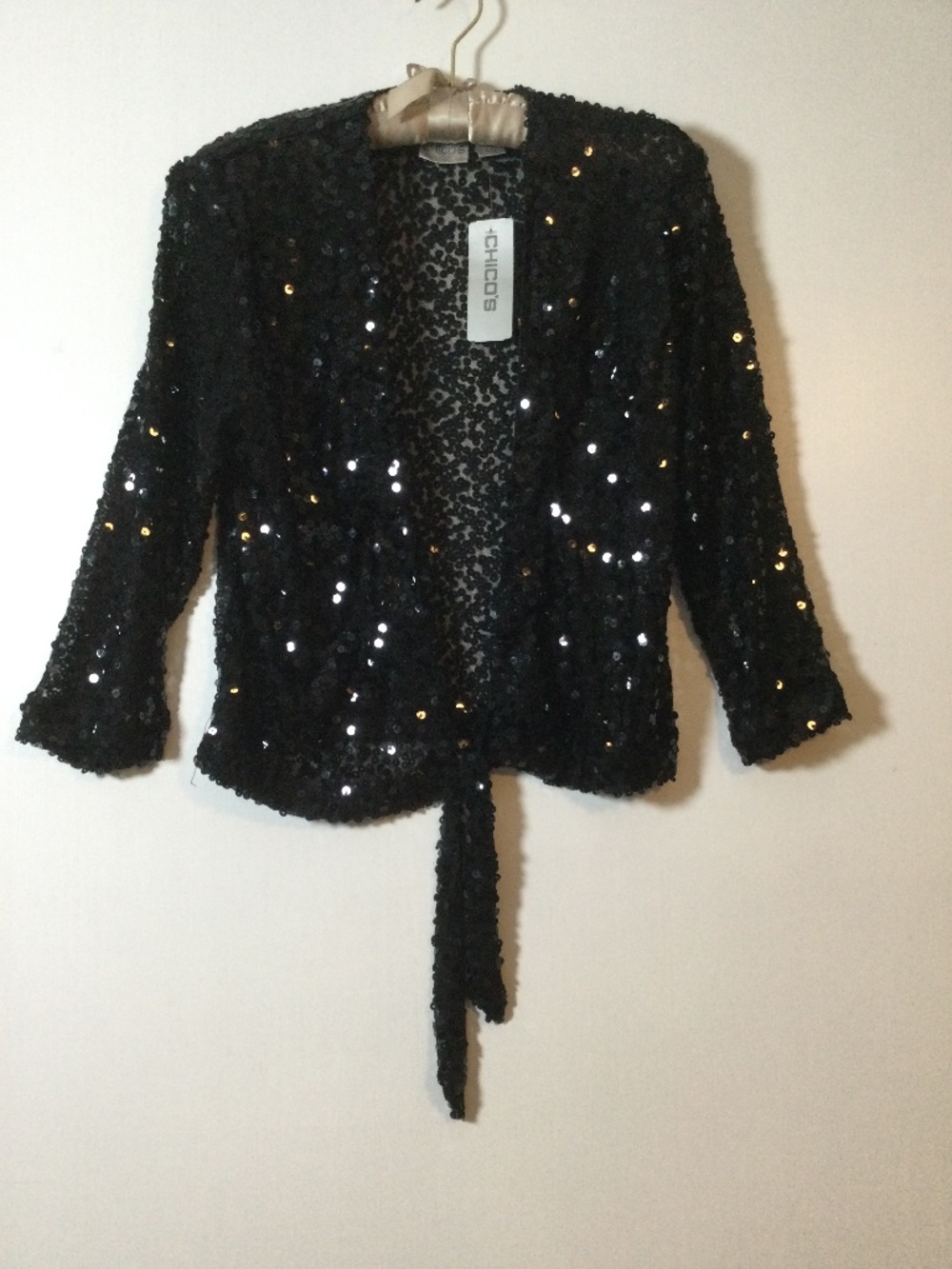 BLACK SEQUIN JACKET